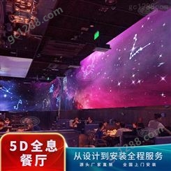 全息餐厅3D裸眼厂家直供 KTV商场宴会厅地面投影 室内背景墙亮化
