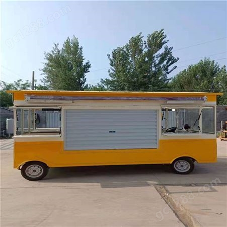 欧准定制 电动小吃车厂家 移动餐车 电动食堂送餐车