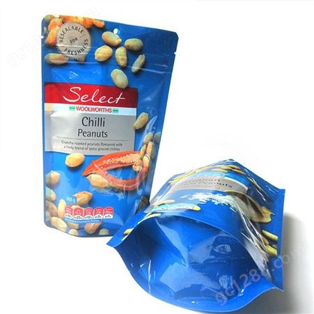 自封彩印包装袋 零食干果糖果自立密封袋 炒货塑料封口袋定制