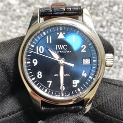 奢盟汇-IWC/万国-飞行员系列IW324008腕表-鳄鱼皮表带折叠扣-精钢表壳-万国二手手表鉴定