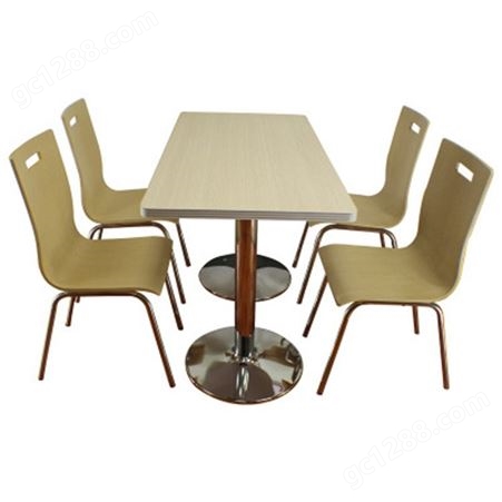快餐桌椅 食堂餐饮店快餐桌 四人不锈钢餐桌椅组合可定制