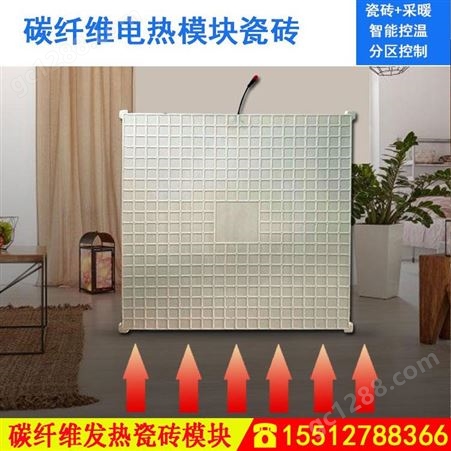发热瓷砖模块 发热地板砖 适用保温取暖电地暖 600*600支持定制