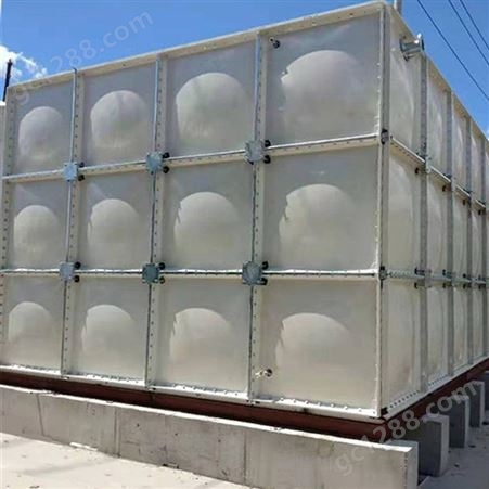 玻璃钢模压板组合水箱 SMC玻璃钢水箱 保温性能好 经济实惠
