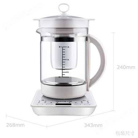 九阳K15-D06养生壶1.5L过滤隔水炖盅家用多功能玻璃开水煲煮茶壶