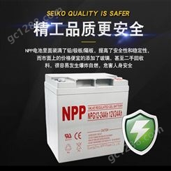 NPP耐普蓄电池12V24AH直流系统UPS电源储能蓄电池