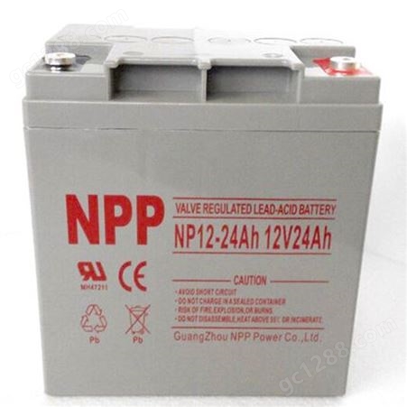 NPP电池12V24AH 耐普电池NPG12-24 NPP蓄电池NP12-24 胶体电池 工厂价格