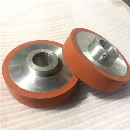 硅胶包胶轮生产 铝芯包胶硅胶轮加工 硅胶包胶滚轮 可定制