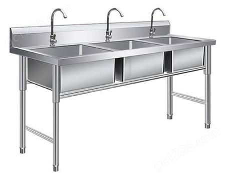 厨房用洗消三星水池 高级不锈钢 整体厨房设备 尺寸可按需定制