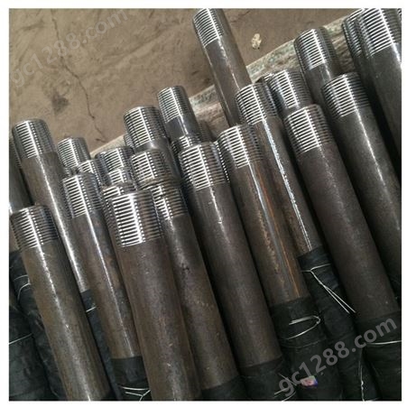 车牙车丝焊机螺旋式铁质注浆管 25mm/32mm桩基工程