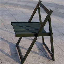 便携式折叠写字椅 军绿色布面折叠椅 户外便携式折叠作业椅
