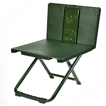 单人多功能学习作业椅 军绿色折叠桌椅 折叠会议作业桌椅
