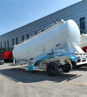 散装水泥罐车 下灰半挂运输粉粒物料车高强度碳钢