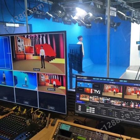 校园电视台4K超清晰虚拟演播室搭建厂家虚拟录直播系统直供