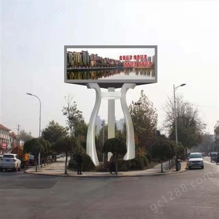 新疆三面广告塔定制 户外高炮立柱 乌鲁木齐加油站广告塔价格