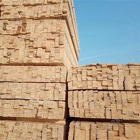 禄森木业 多规格尺寸白松木方工地木方 辐射松建筑木材批发销售