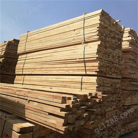 禄森木业木方型号 工程用木方 原木辐射松 进口白松建筑木方批发