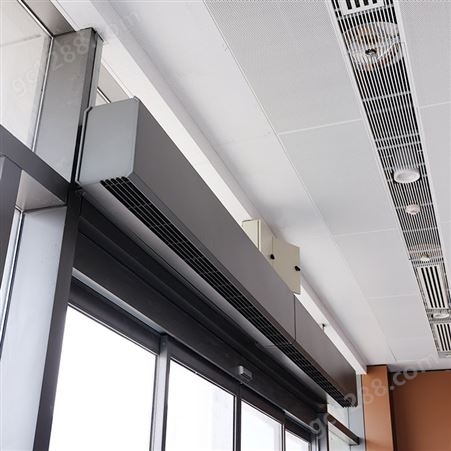 CONPIN康平明装顶吹式电热风幕空气幕提供定制、安装