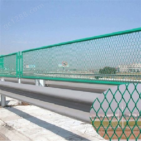 防眩网高速公路护栏 桥梁隔离防抛网边坡防护防攀爬铁丝网框架网