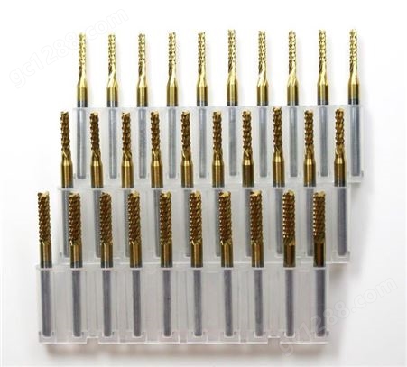 [厂家镀钛]进口PCB玉米合金钨钢雕刻线路板全新铣刀0.5-3.175MM