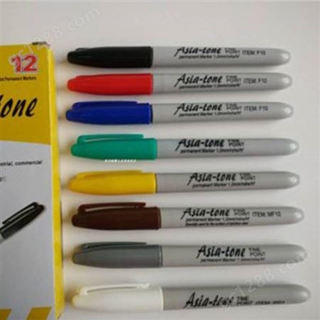 Asia-tone亚通F10油性记号笔环保记号笔彩绘笔打点笔标记笔1.0MM