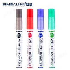 中国台湾SIMBALION 雄狮白板笔720黑色水性可擦彩色黑板笔2.0mm商务办公用品学生