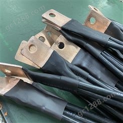 定制电缆端头 接电缆铜排 铜绞线软连接 铜编织带软连接 电缆接铜排加工