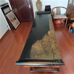 嘉宏阁 中式复古做旧实木餐桌 回收木材 红木办公桌回收