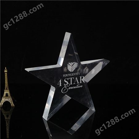 定做五角星有机玻璃板 透明防静电加厚亚克力礼品 个性异形展示牌