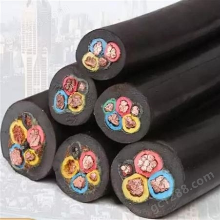  弘泰线缆一枝秀 橡胶电缆防水电缆软电缆扁型电缆 YC 4*2.5