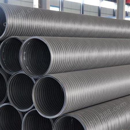 HDPE塑钢缠绕管 聚乙烯塑钢缠绕排水管材定制批发