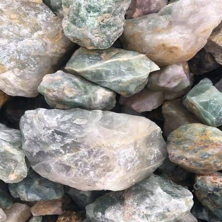 灵寿圣亚  高氟化钙绿色萤石 萤石原石 萤石粉