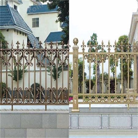 室内铝艺大门护栏  铝艺庭院护栏品质可靠 兴隆铝艺别墅护栏