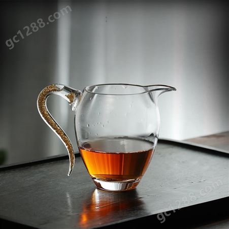 日式网红玻璃公道杯  茶漏  一体套装  分茶器  水晶功夫茶具   泡茶公杯