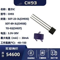 上海 意瑞 小型、多功能数字霍尔IC CH93SR