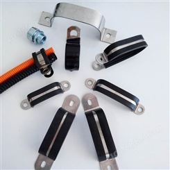 广东电子工业用 套胶皮多管管夹 固定多管管夹类型厂家直供