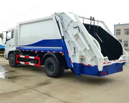 东风天锦8吨压缩式垃圾车箱体容积10至14立方