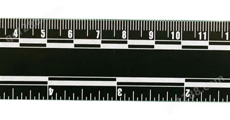 15厘米白色色磁性比例尺 ，白色PVC比例尺  磁性比例尺 照相比例尺