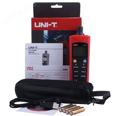 优利德（UNI-T）UT332 数显温湿度计露点测试仪高精度测温仪温湿度记录仪工业电子温度计 USB输出自动关机
