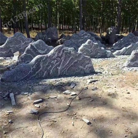 泰山石切片石组合雪浪石造景园林景观石头灵璧石假山制作
