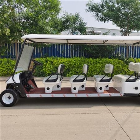 高尔夫球车 练习场电动球车 8座白色电动高尔夫观光车
