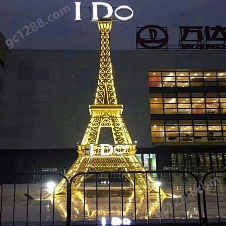 工厂定制大型铁艺巴黎埃菲尔铁塔模型户外商场景区金属园林摆件