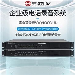 电话录音分析管理系统 康优凯欣KYKX8000电话录音系统 网络管理
