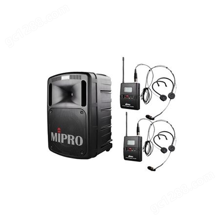 中国台湾MIPRO 咪宝MA-808双无线话筒音箱户外 大功率拉杆蓝牙音响