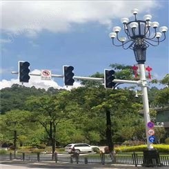 监控杆灯杆 人行道灯杆订购批发 监控杆灯杆价格
