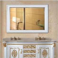 定制卫浴镜子洗手间酒店浴室镜美容院理发店 长方形半身挂镜带框 环保高分子