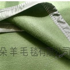 毛毯厂加工定制 多用途加厚单人防潮保暖耐用军绿色毛毯