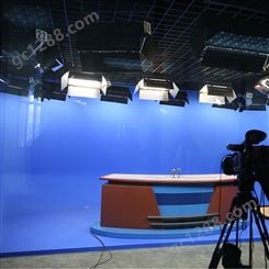 演播厅摄影灯光布局设计 中小型实景演播室 摄影棚多机位录课室灯光方案