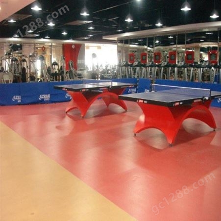 可按需定制 乒乓球弹性地板 安装 乒乓球运动地胶