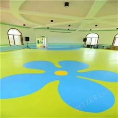 pvc塑胶地板定制 耐磨加厚地板 儿童活动中心地板