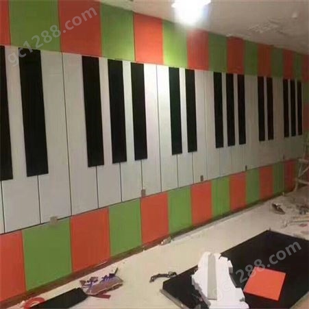 48种颜色型号吸音板生厂商  隔音棉 聚酯纤维吸音板 幼儿园墙面装饰 可施工